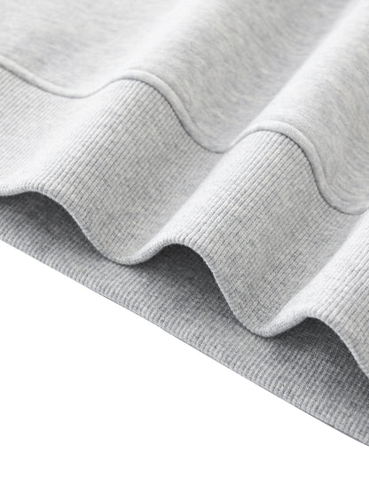 Silvashrk Essential Fleece Mock-Neck Crew Sweatshirt